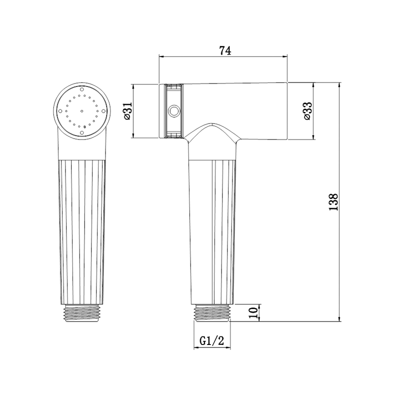 Xịt vệ sinh chậu rửa vệ sinh Shattaf